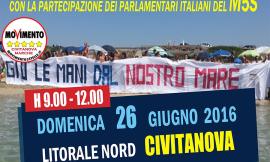 "Giù le mani dal nostro mare": iniziativa dei Cinque Stelle a Civitanova