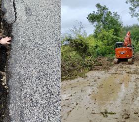 Maltempo, situazione peggiorata sulle strade provinciali: chiuse le Sp 55 e 88 a Gualdo e San Ginesio