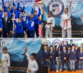 Il Dojo Kyu Shin Karate-Tarulli protagonista assoluto al "Trofeo Csen Città di Giulianova"