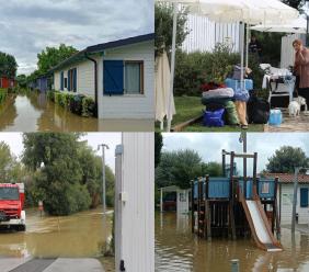 Potenza Picena, Natural Village sott'acqua: "Evacuato l'80% dei turisti, situazione insostenibile" (FOTO e VIDEO)