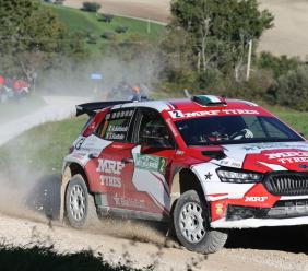 Il 17° Rally delle Marche ha assegnato lo scudetto su terra:  vittoria di gara e campionato per Battistolli-Scattolin