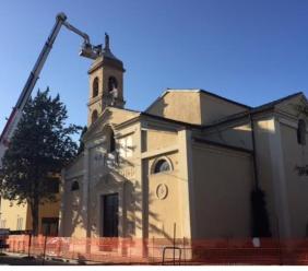 Passo di Treia, lavori di restauro della Chiesa di Sant'Ubaldo: cambia la viabilità lungo la statale 361