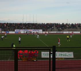 Una festa rossoblù: 1-2 per la Sambenedettese al Comunale di Civitanova