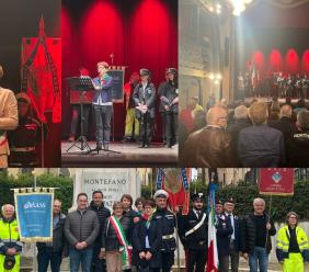 Uniti sotto la pioggia per ricordare: Montefano commemora l’80° anniversario della Liberazione