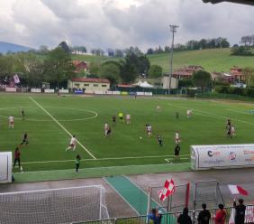 Eccellenza, il Tolentino vola ai playoff: Matelica steso da due gol d'autore di Tizi e Lovotti