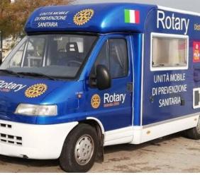 Test del diabete all'Abbadia di Fiastra con il Camper del Rotary