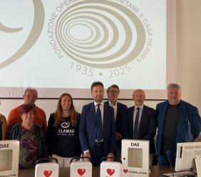 Scossicci, il litorale diventa cardioprotetto con i defibrillatori donati dalla Fondazione Opere Laiche