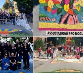 L’Infiorata dell’Ascensione torna a Mogliano con un messaggio di solidarietà