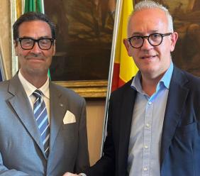 Il coordinatore della LND in visita a Civitanova: “Insieme per lo sport e l’inclusione”