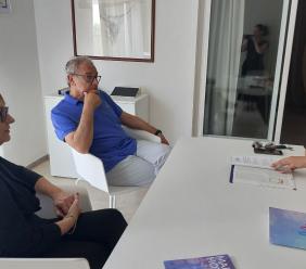 Ciarapica in visita alla Maenne: eccellenza civitanovese nella lotta alla fibromialgia
