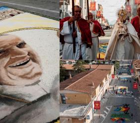 Castelraimondo in fiore: boom di visitatori per la 33ª Infiorata del Corpus Domini