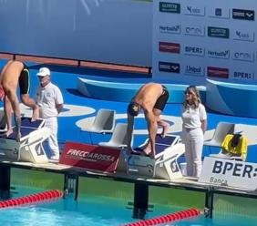 Il matelicese Filippo Pavoni agli Internazionali di nuoto a Roma