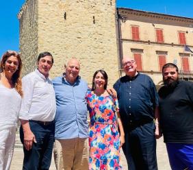 Visita a sorpresa a Castelraimondo dell’ex presidente della Provincia di Bolzano Luis Durnwalder