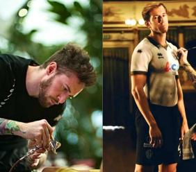 Il matelicese Yuri Falzetti "dipinge" la nuova maglia del Cesena FC