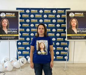 Civitanova, inaugurata la sede elettorale di Veronica Fortuna: correrà alle Regionali con la Lega