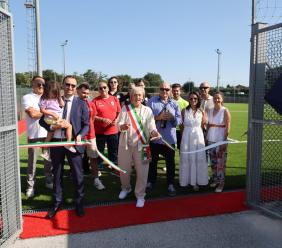 Taglio del nastro a San Liberato: inaugurato il nuovo campo in sintetico