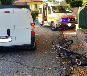 San Severino, grave incidente in bici: 25enne soccorso in eliambulanza (FOTO)