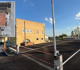Recanati, all'asilo di Montefiore l'apertura del nuovo parcheggio