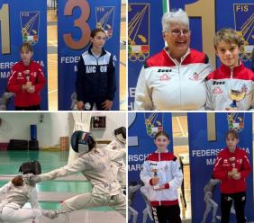 Macerata Scherma protagonista al Trofeo del Conero: medaglie e talento per i giovani Under 14