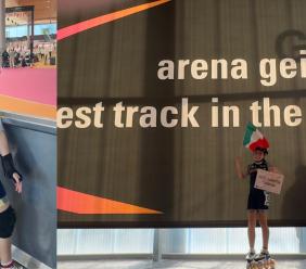 Pattinaggio corsa, Pollenza esulta: tre ori e un argento per Teodora Paesani in Germania Pattinaggio corsa, Pollenza esulta: tre ori e un argento per Teodora Paesani in Germania