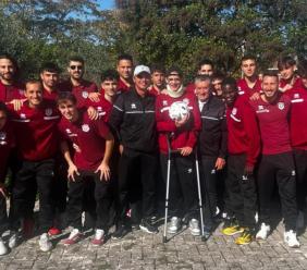 Alessandro Forte torna a casa e corre allo stadio: oggi tiferà i suoi compagni del Casette Verdini