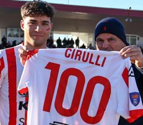Cirulli fa 100 in biancorosso e festeggia con il gol: "Da maceratese una grande emozione"