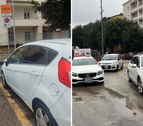 I nuovi stalli per i taxi alla stazione scontentano tutti, caos parcheggi: a Macerata c'è lavoro per Scorsese (FOTO)