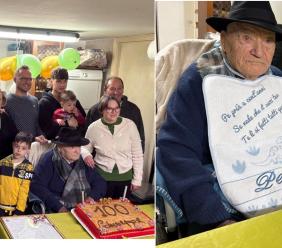 Loro Piceno, Giuseppe Mercuri spegne 100 candeline. L'omaggio del sindaco e dell'intera comunità