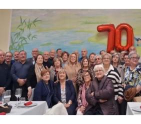 Festa a Treia: i "ragazzi" del 1955 celebrano 70 anni di vita