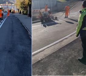 San Severino, sicurezza stradale potenziata al "Divini": al via il rifacimento della segnaletica orizzontale San Severino, sicurezza stradale potenziata al "Divini": al via il rifacimento della segnaletica orizzontale