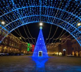 San Severino, Piazza del Popolo in gara per l'albero di Natale più bello delle Marche San Severino, Piazza del Popolo in gara per l'albero di Natale più bello delle Marche