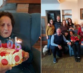 Pioraco in festa per Tullia Memè: la cittadina più anziana compie 105 anni