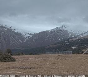 Torna la neve sui Monti Sibillini, temperature in calo