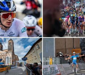 Camerino ha vinto la "sua" Tirreno-Adriatico: folla in piazza Cavour per accogliere Pellizzari