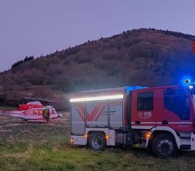Sefro, escursionista resta bloccato alla Fossa di Buttaone: interviene l'elicottero dei vigili del fuoco