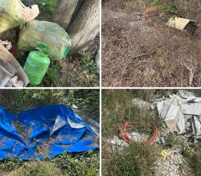 Rifiuti abbandonati nel Maceratese: scoperti elettrodomestici e macerie nei boschi