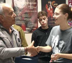 Porto Recanati, premiata Ginger Starnoni: suo il manifesto della Pedalata della Liberazione Porto Recanati, premiata Ginger Starnoni: suo il manifesto della Pedalata della Liberazione