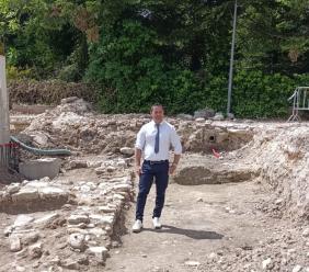 Pieve Torina, scoperta una domus romana durante i lavori del nuovo municipio
