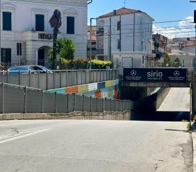 Civitanova, lavori sottopasso viale Indipendenza: chiuso ai pedoni, aperto alle auto