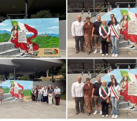San Severino, l'Articolo 9 della Costituzione prende vita a scuola: nuovo murale al Tacchi Venturi