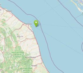 Lieve scossa di terremoto al largo della costa marchigiana