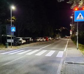 Recanati, attivato il primo attraversamento pedonale con illuminazione led intelligente