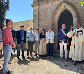 Recanati, riapre la cappella del cimitero di Chiarino dopo anni di inagibilità