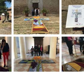Recanati, il Corpus Domini si veste d’arte con la prima infiorata all’uncinetto Recanati, il Corpus Domini si veste d’arte con la prima infiorata all’uncinetto
