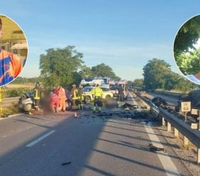 Tragedia in superstrada: identificate le due vittime, sono Nicolas Calabrese e Christian Perugini Tragedia in superstrada: identificate le due vittime, sono Nicolas Calabrese e Christian Perugini