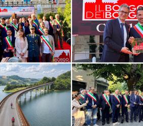Cingoli celebra il primato di Borgo dei Borghi e inaugura la nuova ciclovia turistica Cingoli celebra il primato di Borgo dei Borghi e inaugura la nuova ciclovia turistica