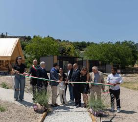 Caldarola inaugura il Glamping Simami sul lago di Caccamo Caldarola inaugura il Glamping Simami sul lago di Caccamo