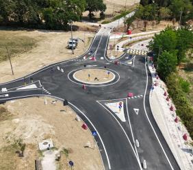 Montecassiano, nuova rotatoria sulla Provinciale 77 bis: cambia la viabilità in zona Villa Mattei Montecassiano, nuova rotatoria sulla Provinciale 77 bis: cambia la viabilità in zona Villa Mattei