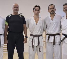 Karate, nuove cinture nere per l'Hachiman Dojo Recanati: Gabriele Giuli e Massimo Sprecacè conquistano il 1° Dan