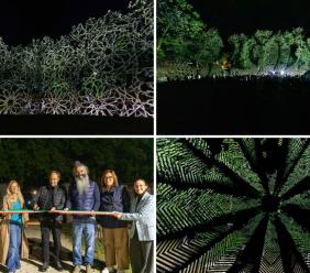 L'arte della luce trasforma l'Anfiteatro di Urbisaglia: successo per le geometrie visive di Javier Riera